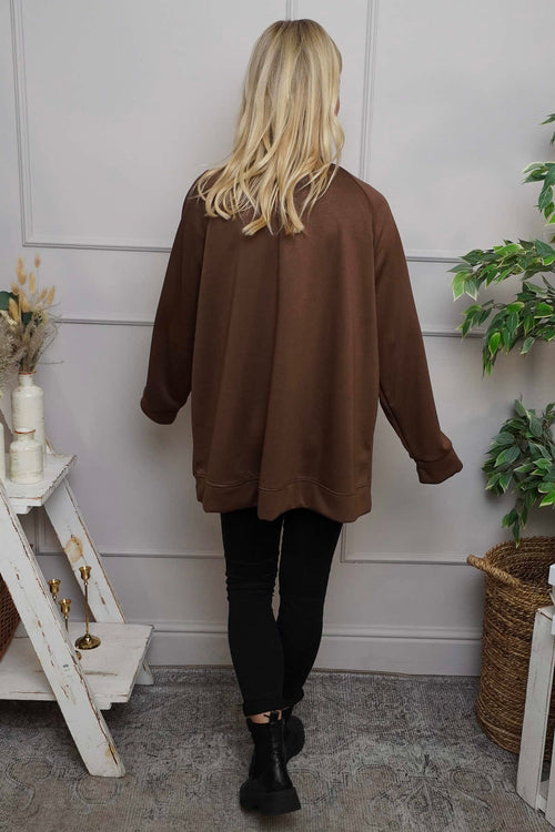 C'est La Vie Sweatshirt Cocoa - Image 4