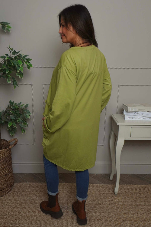 Catherine Cotton Tunic Green - Image 4
