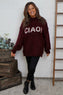 Ciao Knitted Jumper Wine