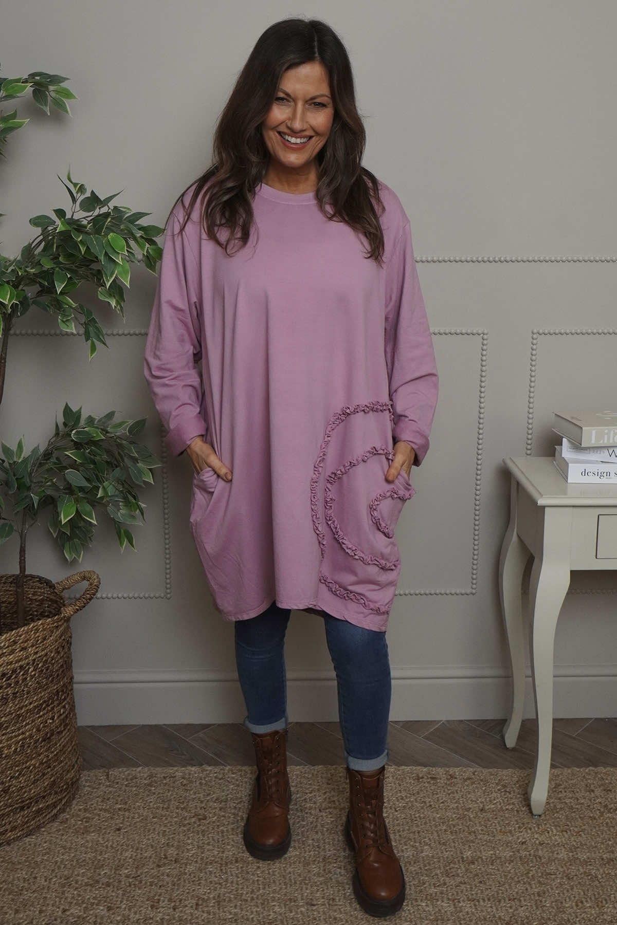 Catherine Cotton Tunic Pink