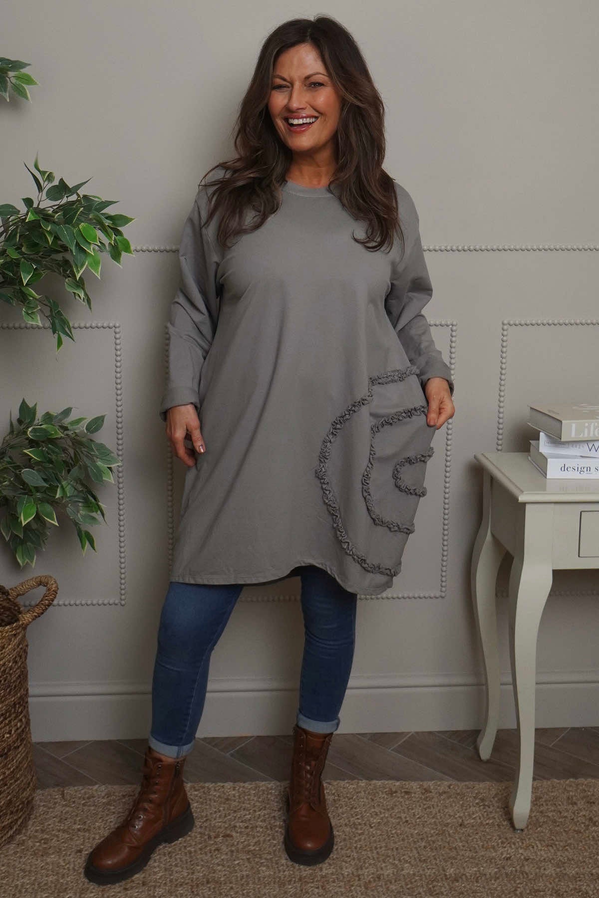 Catherine Cotton Tunic Mocha