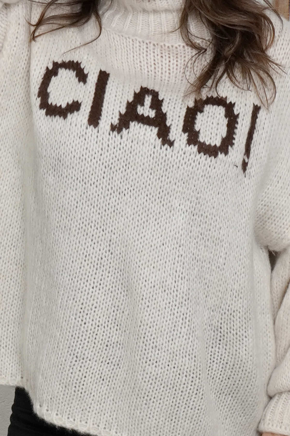 Ciao Knitted Jumper Stone
