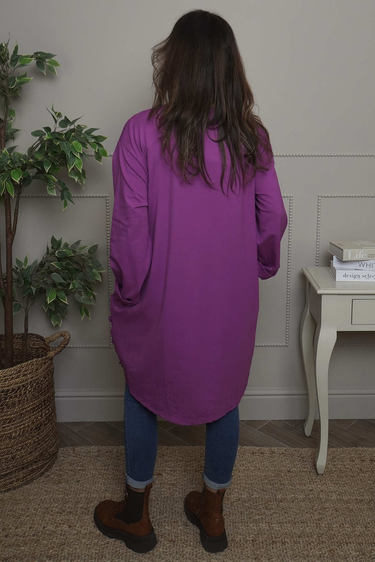 Catherine Cotton Tunic Berry
