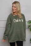 C'est La Vie Sweatshirt Khaki