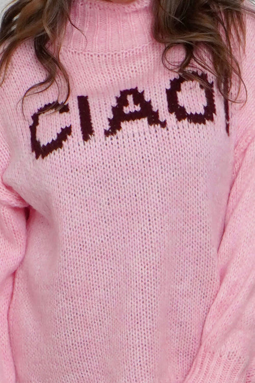 Ciao Knitted Jumper Pink - Image 3