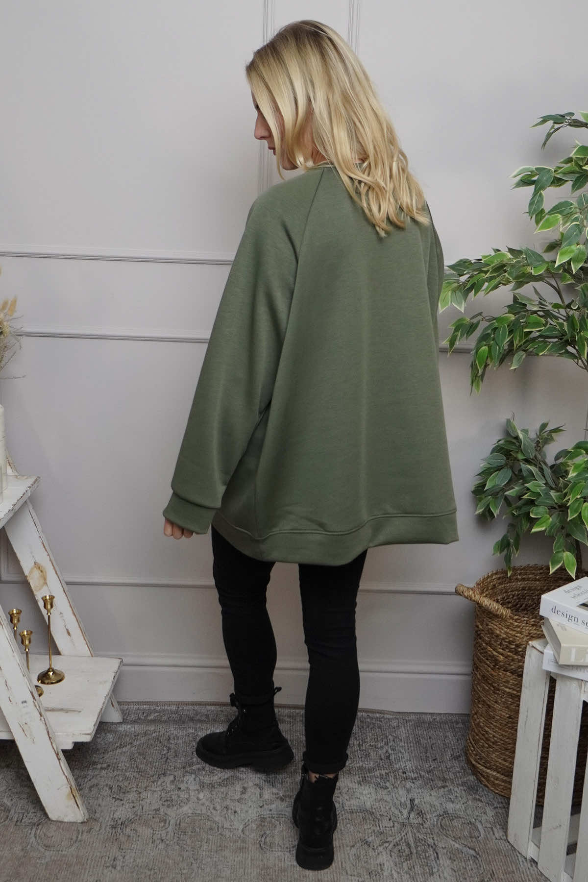 C'est La Vie Sweatshirt Khaki