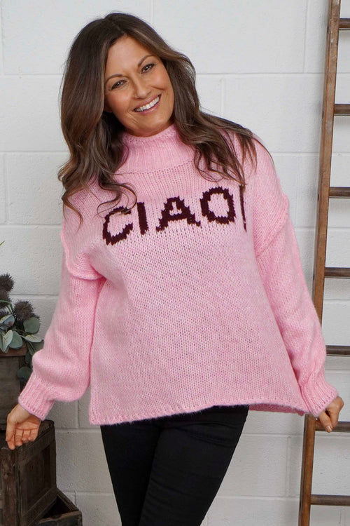 Ciao Knitted Jumper Pink - Image 2