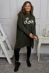 Love Knitted Jumper Dress Khaki