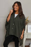 Carleen Batwing Cotton Jacket Khaki