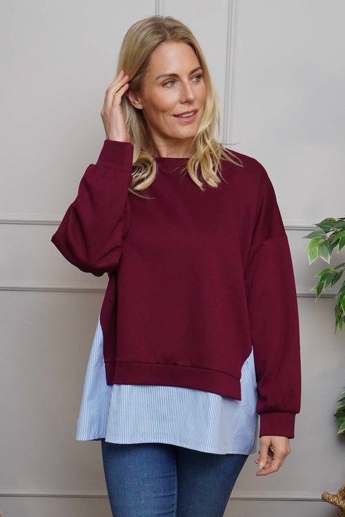 Gail Layer Detail Top Wine - Image 2