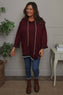Anya Asymmetric Hooded Top Wine