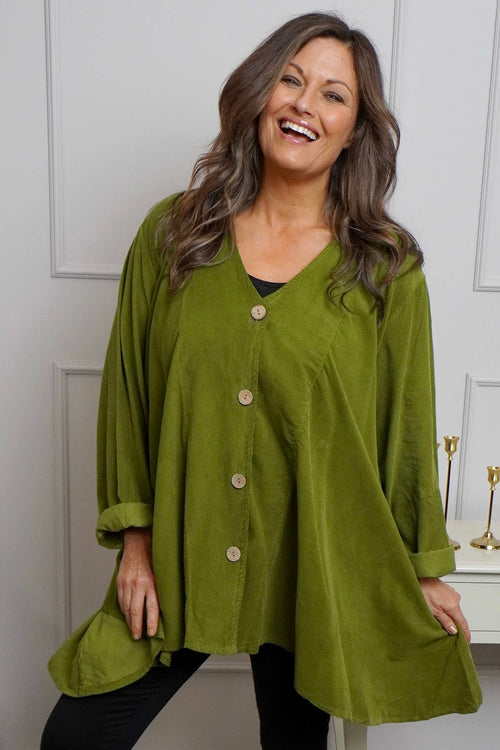 Anika Needlecord Jacket Olive