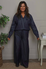 Richa Denim Wide Leg Trousers Dark Denim Dark Denim - Richa Denim Wide Leg Trousers Dark Denim