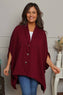 Carleen Batwing Cotton Jacket Wine