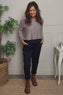 Philippa Belted Trousers Navy