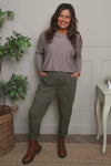 Philippa Belted Trousers Khaki