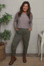 Philippa Belted Trousers Khaki