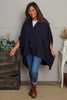 Carleen Batwing Cotton Jacket Black