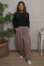 Cinda Cotton Trousers Mocha Mocha - Cinda Cotton Trousers Mocha