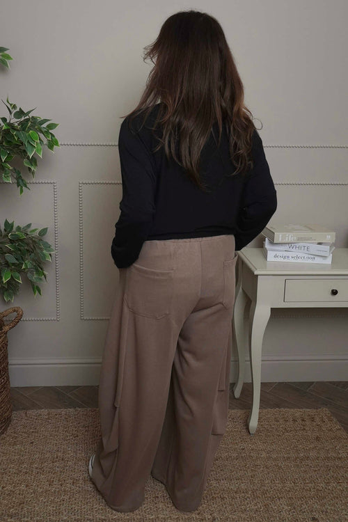 Cinda Cotton Trousers Mocha - Image 4