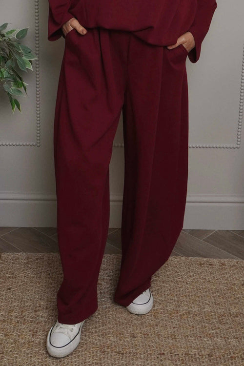 Cinda Cotton Trousers Wine - Image 1