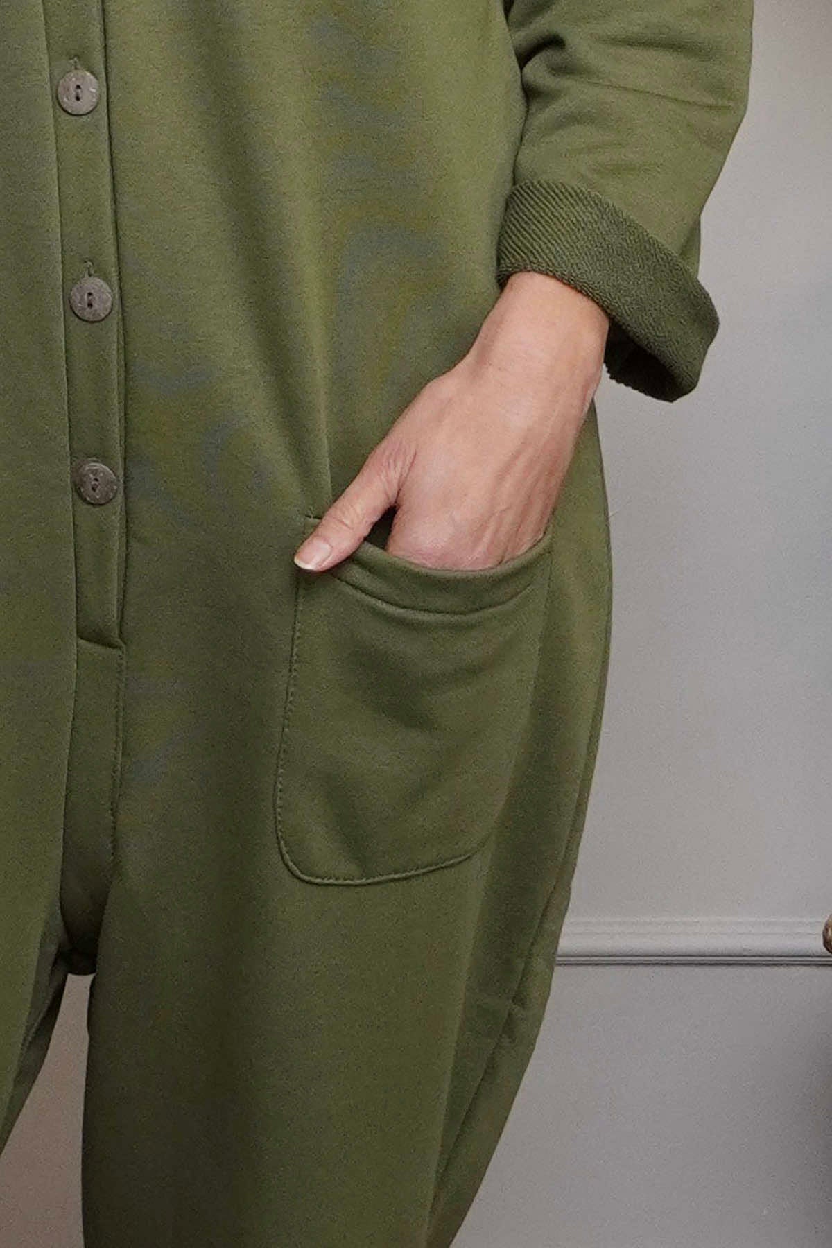 Paulton Jersey Boilersuit Khaki