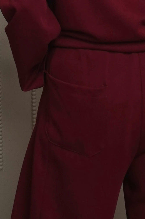Cinda Cotton Trousers Wine - Image 3