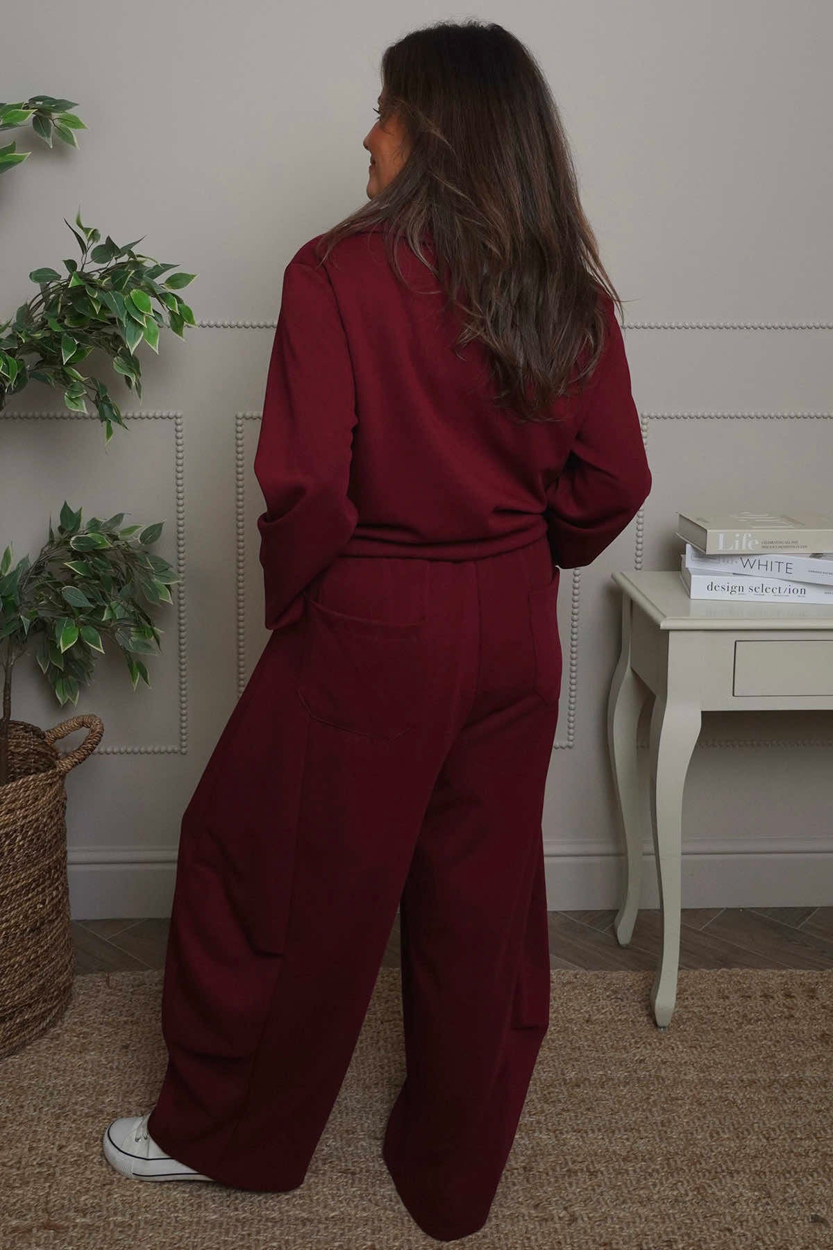 Cinda Cotton Trousers Wine