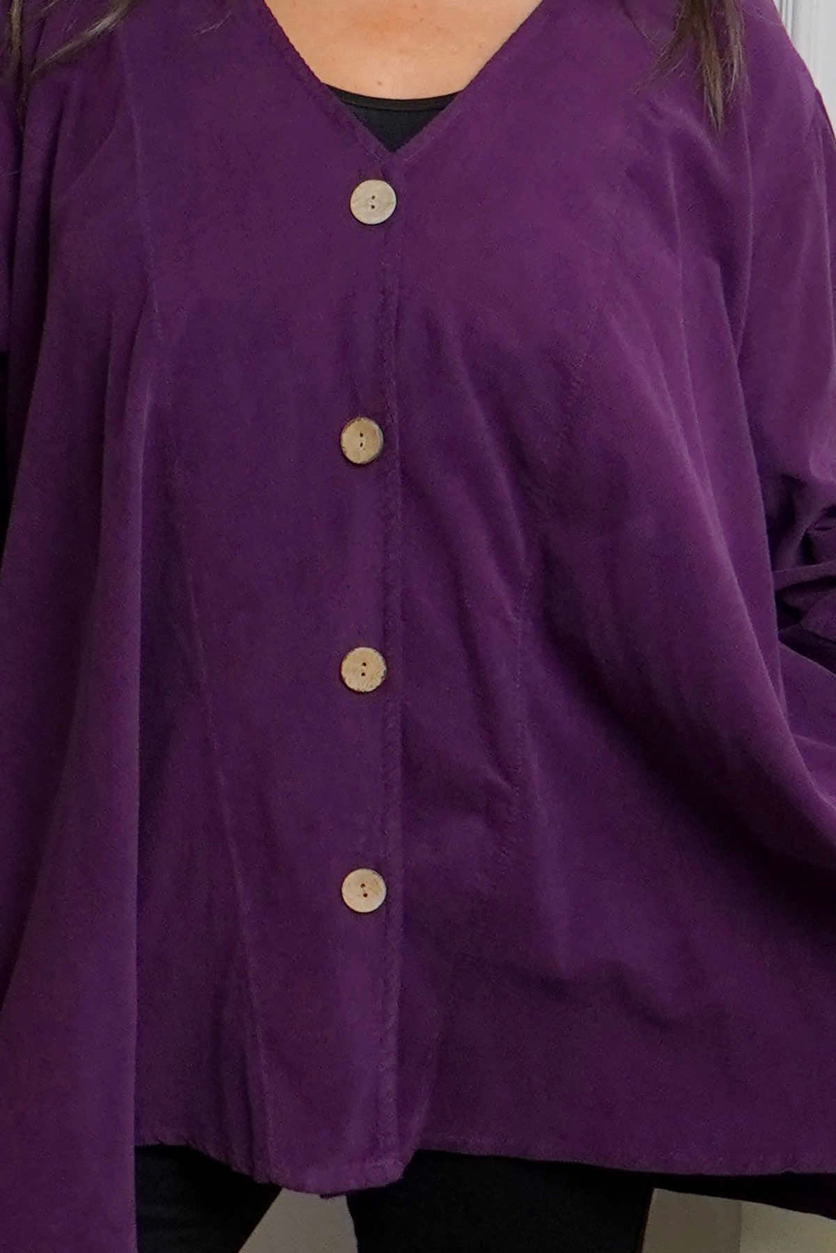 Anika Needlecord Jacket Purple