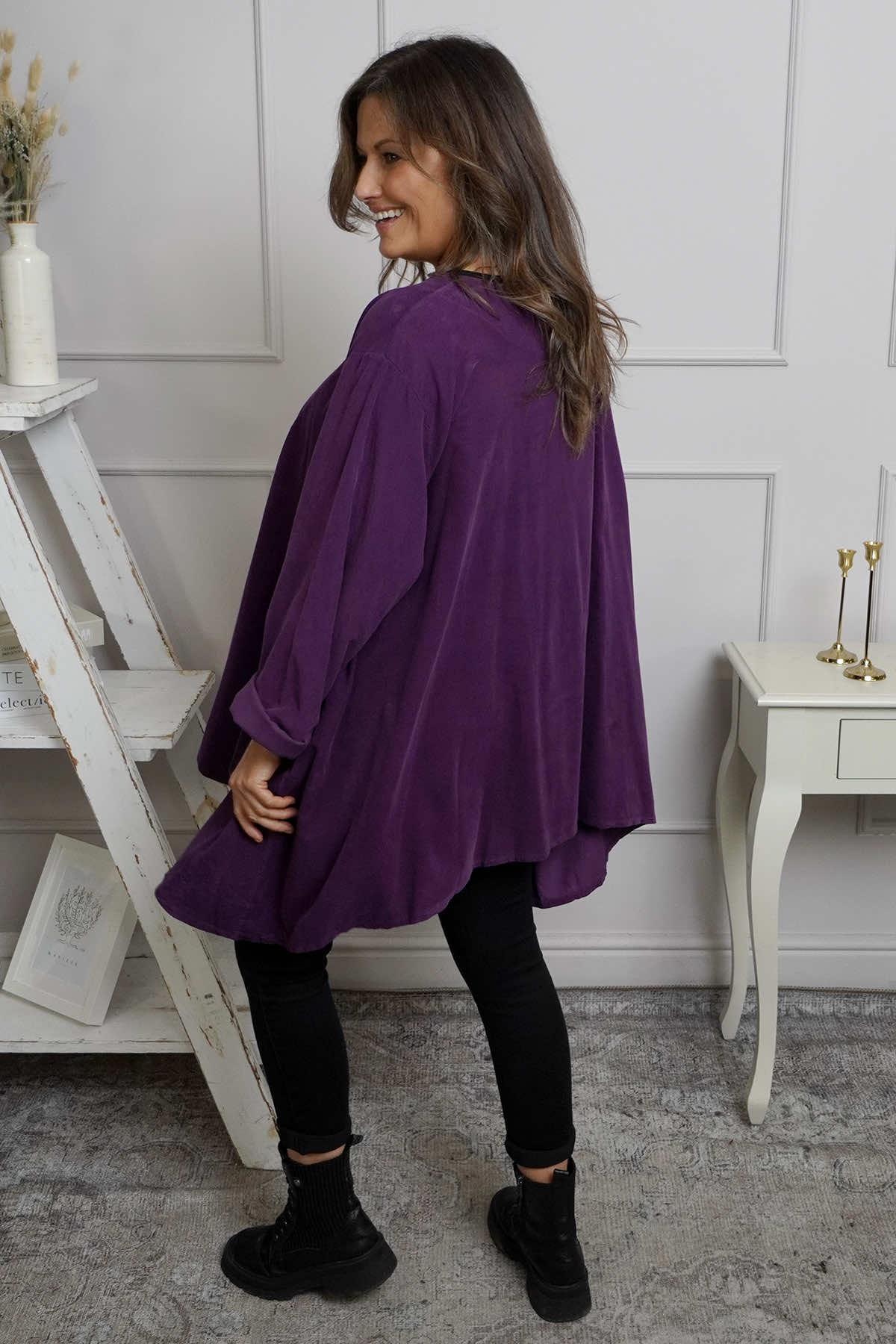 Anika Needlecord Jacket Purple