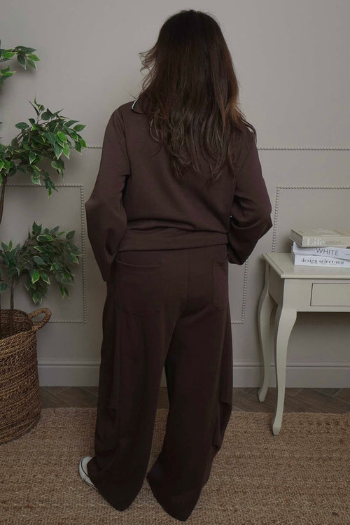 Cinda Cotton Trousers Cocoa - Image 4