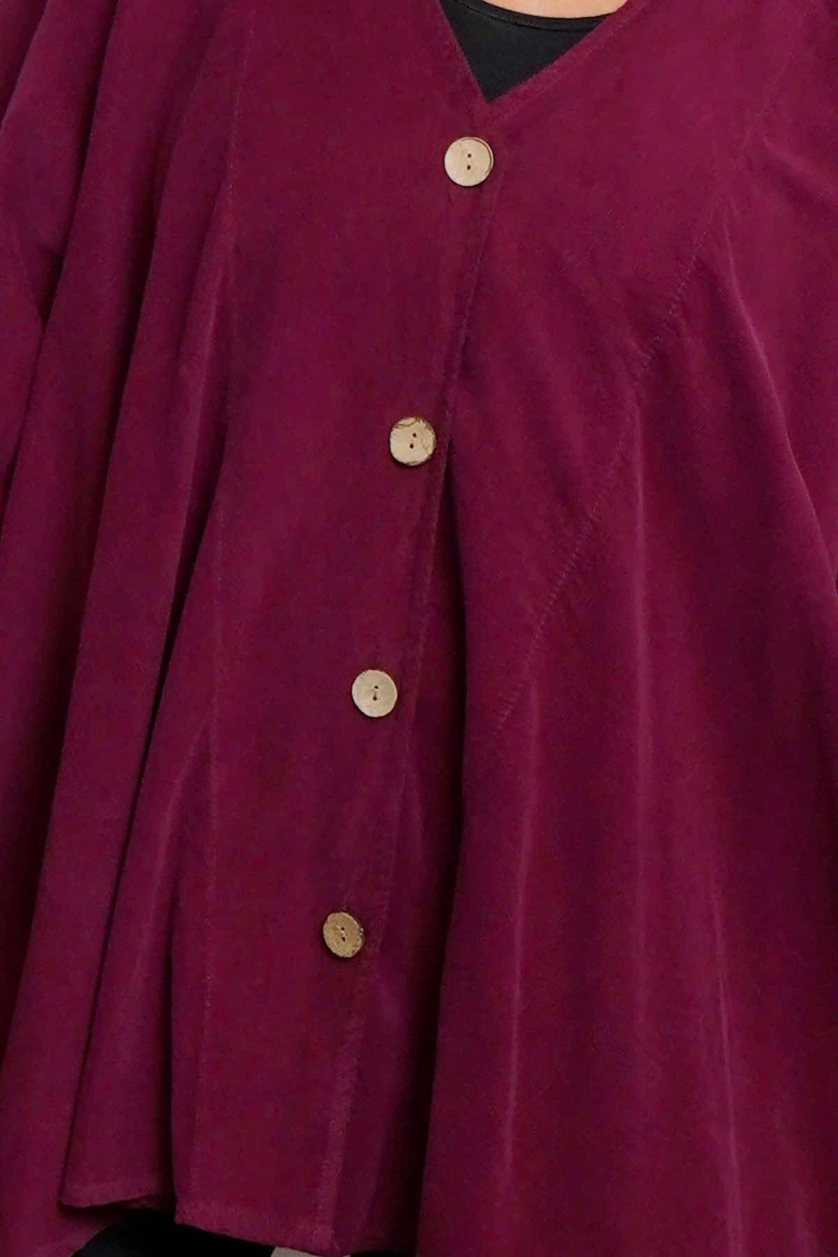 Anika Needlecord Jacket Wine