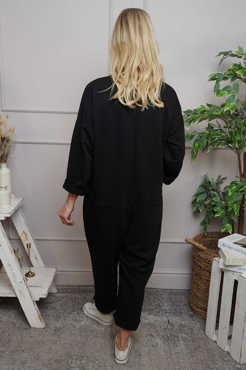 Paulton Jersey Boilersuit Black - Image 4