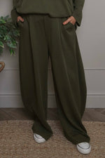 Cinda Cotton Trousers Khaki Khaki - Cinda Cotton Trousers Khaki