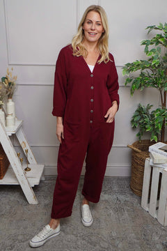 Paulton Jersey Boilersuit Wine