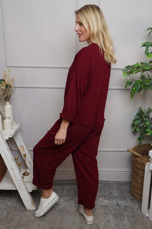 Paulton Jersey Boilersuit Wine - Image 4