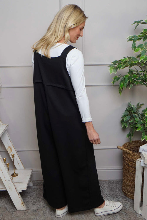Kinley Pocket Cotton Jumpsuit Black - Image 4