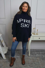 Apres Ski Polo Neck Jumper Navy Navy - Apres Ski Polo Neck Jumper Navy