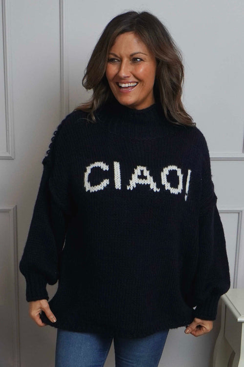 Ciao Knitted Jumper Navy - Image 2