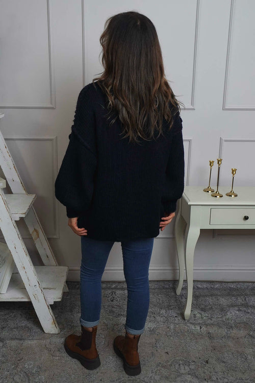 Ciao Knitted Jumper Navy - Image 4