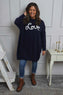 Love Knitted Jumper Dress Navy