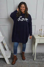 Love Knitted Jumper Dress Navy Navy - Love Knitted Jumper Dress Navy
