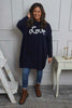 Love Knitted Jumper Dress Navy