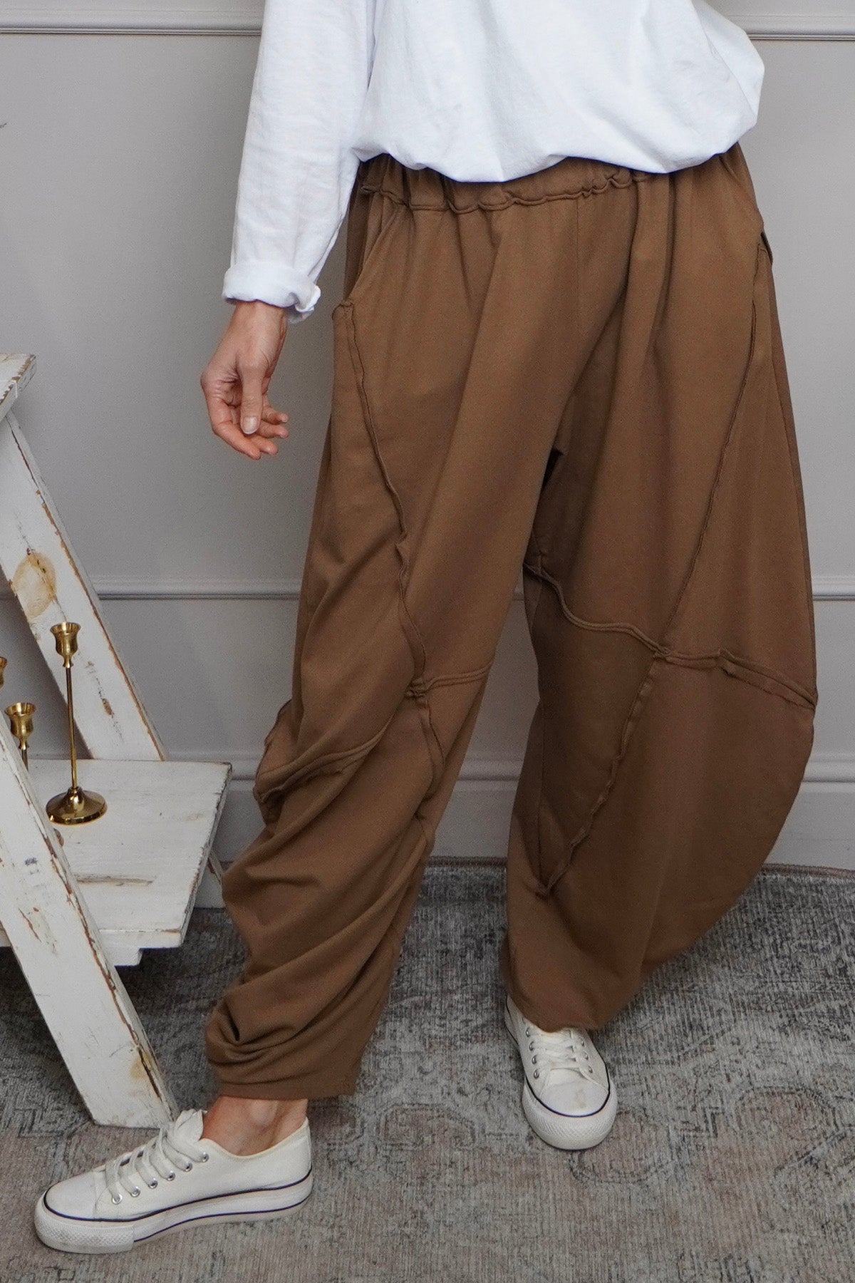 Deana Cotton Trousers Nutmeg