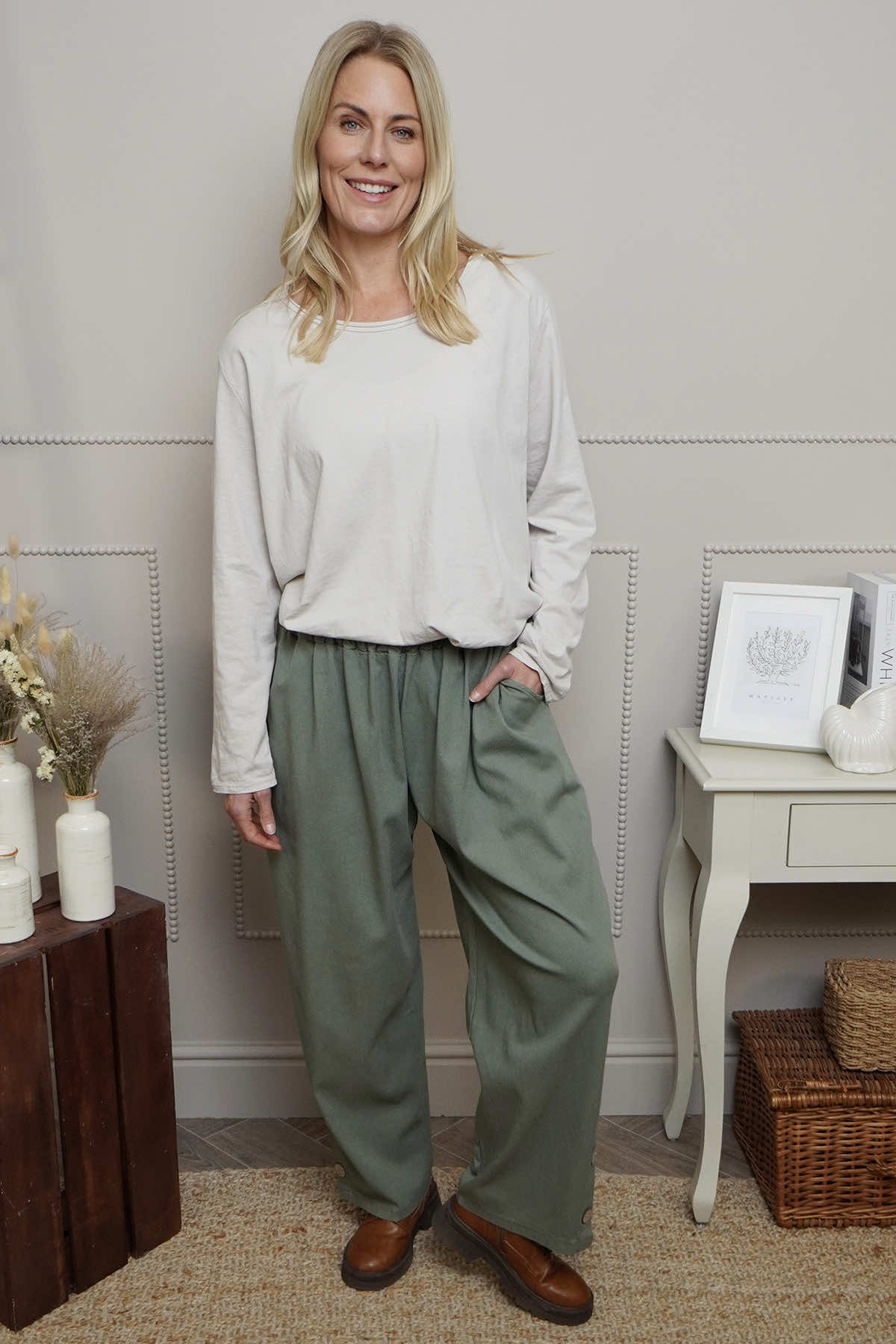 Nydia Trousers Khaki