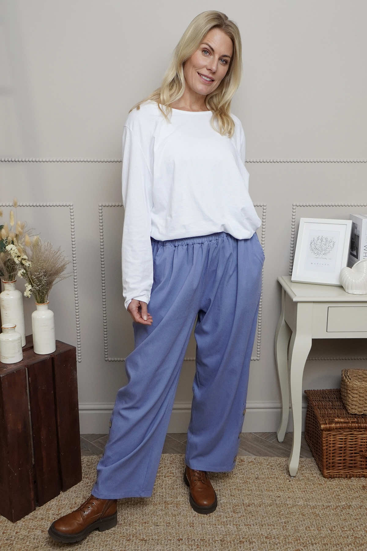 Nydia Trousers Blue