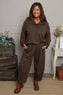 Yasmina Cropped Cotton Trousers Cocoa