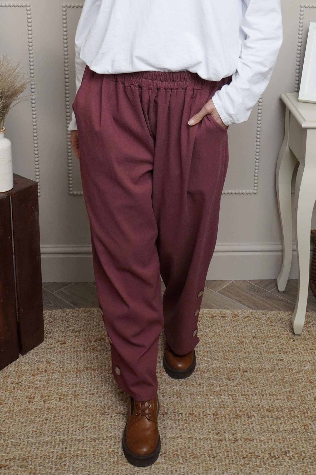 Nydia Trousers Wine