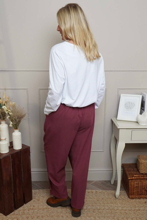 Nydia Trousers Wine - Image 4