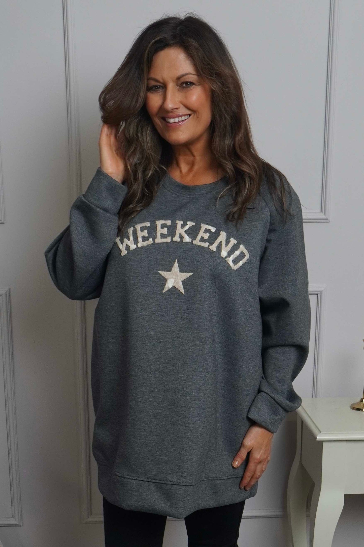 Alice Weekend Sweatshirt Marl Charcoal